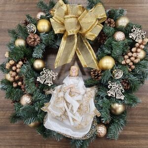 HARK THE HERALD ANGELS SING Christmas Wreath